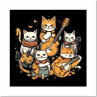 Cats music band Posters and Art